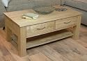 Four Drawer Oak Coffee Table