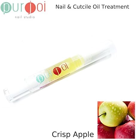 Nail &amp; Cuticle Oil Pen Organic Nail Cuticle Oil Treatment Pens Nourish Hydrate Nail Cuticle Oil Massage Oils (Crisp Apple) (3 ml)