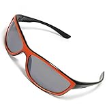 Yellow Black Plastic Cool Unisex Sports Sunglasses