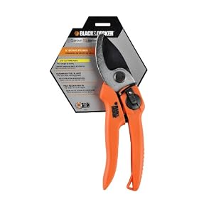 Black and Decker 8.0-Inch Bypass Pruner with Non-Stick Blades #BD1123 by Black & Decker