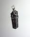 1pc Black Tourmaline Premium Crystal Cut Healing Gemstone Wire Wrapped with Loop Point Pendant