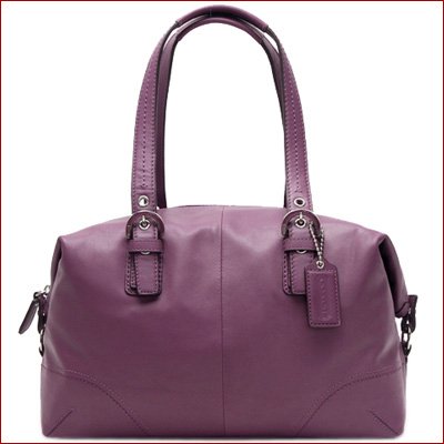 Authentic Coach Soho Smooth Soft Bi-Way Satchel Handbag 17220 Berry Purple