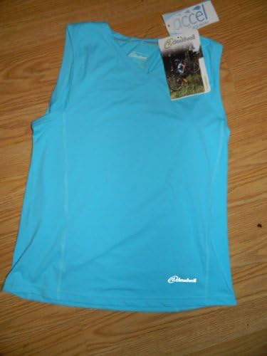 Cloudveil Cadence V-Neck Sleeveless Bike Sport Shirt Lady's L - Blue Atoll (Aqua)