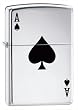 Zippo ZI24011 High Polish Chrome Lucky Ace