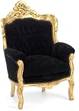 Brauns-Heitmann Barockstuhl 72399.00 gold/schwarz ca.118.5 x 78 x 78 cm