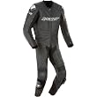 Joe Rocket Speedmaster 6.0 Men's 1-Piece Leather Street Racing Motorcycle Race Suit - Black/Black