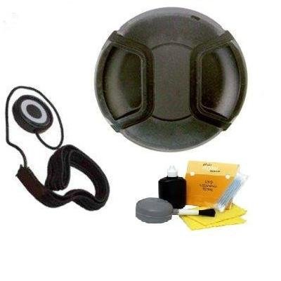 Professional Snap On Lens Cap + Deluxe Lens Cap Keeper For The Nikon D5000, D3000 Digital SLR Cameras Which Have Any Of These (18-55mm, 55-200mm, 50mm) Nikon Lenses