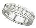 14K White Gold Diamond Woman's Wedding/Anniversary Band - 0.75 Ct.