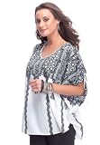 Jessica London Plus Size Top With Adjustable Sleeves