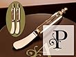 Glass Spreader Set of 2 Monogram P Glass Spreader Set of 2 Monogram P
