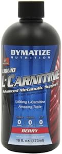 Dymatize Nutrition Liquid L-Carnitine 1100, Berry, 16 Ounce