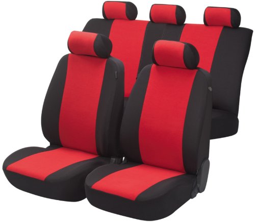 WALSER AM12473 TOP Universal Autositzbezug Flash rot/schwarz Preisvergleich