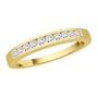 10K Yellow Gold 1/4 ct. Diamond Wedding Band