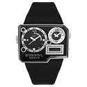 Diesel DZ7101 Gents Black Dial With White Detail Black Leather Strap Watch