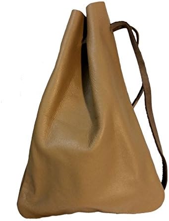LARGE Leather Dice Bag - 6" x 8.5" Drawstring Pouch *Holds Over 200 Dice!*