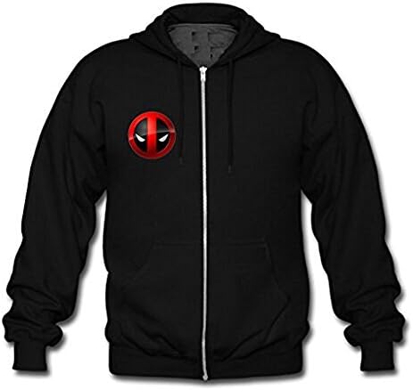 Custom Unisex Deadpool Boy's or Girl's Full Zip Hoodie Sweatshirt