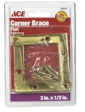 ACE TRADING BHDW 1    01-3410-334  ACE FLAT CORNER BRACE    (pack of 5)