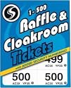 Cloakroom Tickets 1-500 - 1-500