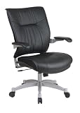 Office Star Products Space 3900 Series Deluxe Leather Chair, Black 3900 / OSP3900