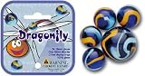 Mega Marbles - DRAGONFLY MARBLES NET (1 Shooter Marble, 24 Player Marbles & 2 Display Rings)