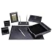 Majestic Goods Office Supply Leather Desk Set, Black (W934)
