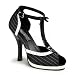 4 1/2" Heel, 3/4" Platform Lingerie Garter T-Strap