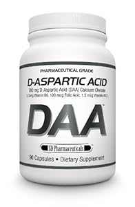 SD Pharmaceuticals D-Aspartic Acid Daa Capsules, 90 Count