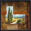 Art Poster Metal Framed Print - Tuscan Collage I - Artist: Marie Frederique- Poster Size: 16 X 16