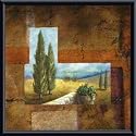 Art Poster Metal Framed Print - Tuscan Collage I - Artist: Marie Frederique- Poster Size: 16 X 16