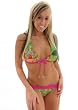 REVERSIBLE Bikini Swim Suit Aaron Chang Swimsuit Love Peace Surf Collection Junior