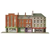 Metcalfe PN105 N Gauge Card Kit Modern Low Relief High Street Shops