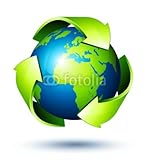 Wallmonkeys Peel and Stick Wall Decals - Planet Earth Recycling (view Europe and Africa) - 48