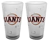 San Francisco Giants Frosted Pint Glass (16-Ounce, Set of 2)