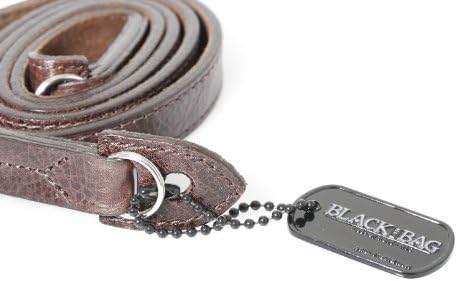 Black Label Bag Antique Italian Strap for Leica RF Camera, Dark Brown