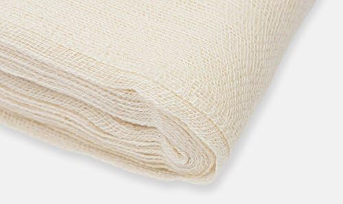 Brighenti Cheesecloth - 5 Yds - Grade 60: Very Fine Mesh - Unbleached, 100% Cotton