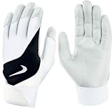 2008 Nike Keystone IV Adult Batting Glove - White/Black