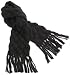Threads Women's Bold Basketweave Knit Scarf,Black,One Size