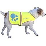 Reflective Dog Vest Small with Adjustable Strap and Florescent Reflectors. Safety Vest for Dogs and Dog Raincoat for Walks in Rain or Snow - Reflects Car Lights for Safety. Also Used As Hunting Vest for Dogs. Lightweight and Comfortable.