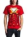 Mad Engine Men's Iron Man T-Shirt, Red, Small