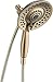 Delta Faucet 5-Spray In2ition 2-in-1 Dual Hand Held Shower Head with Hose, Champagne Bronze 58045-CZ