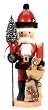 German Nutcracker - Santa Claus with Teddy Bear
