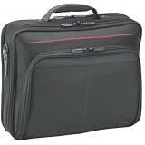 Targus Deluxe Clamshell Case for 15.6 Inch Widescreen Laptops CN32US (Black with Red)
