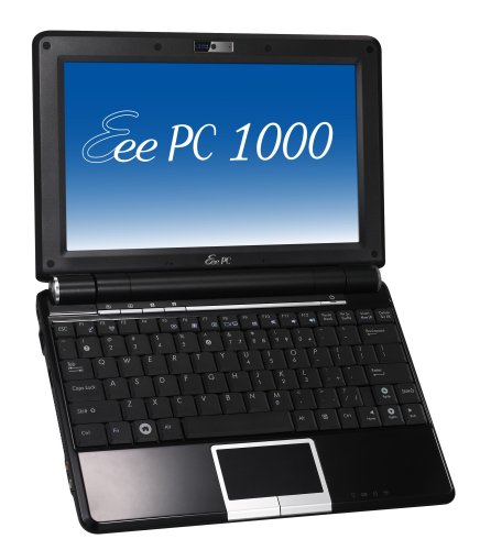 ASUS Eee PC 1000 10-Inch Netbook (1.6 GHz Intel Atom N270 Processor, 1 GB RAM, 40 GB Solid State Drive, Linux, 6 Cell Battery) Fine Ebony image