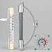 Fenster-Thermometer mit Bogen, E