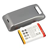 3600mAh Extended Battery + Silver Cover For Sprint LG Viper 4G LTE LS840 (Not for AT&T, T-mobile)