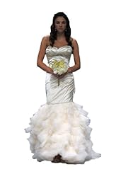 Chiffon/Satin/Taffeta/Tulle Lace Crystal Crystals Beaded Applique Mermaid  Dress