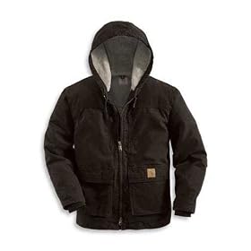 Carhartt Mens Work Coat Sandstone Jackson Coat 2XLT Dk Brown - C95