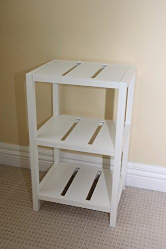 Inskeppa 3 Tier White Shelf. Bedroom. Bathroom. Laundry Room. Kitchen.