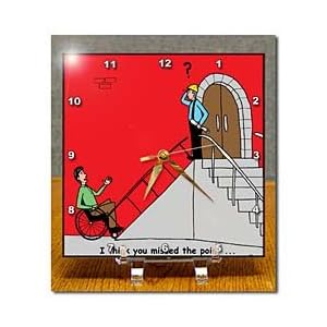 Wheel Chair Access Problem - 6x6 Desk Clock