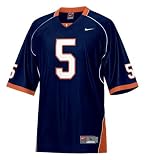 Illinois Fighting Illini Number 5 Youth Replica Football Jersey - Navy